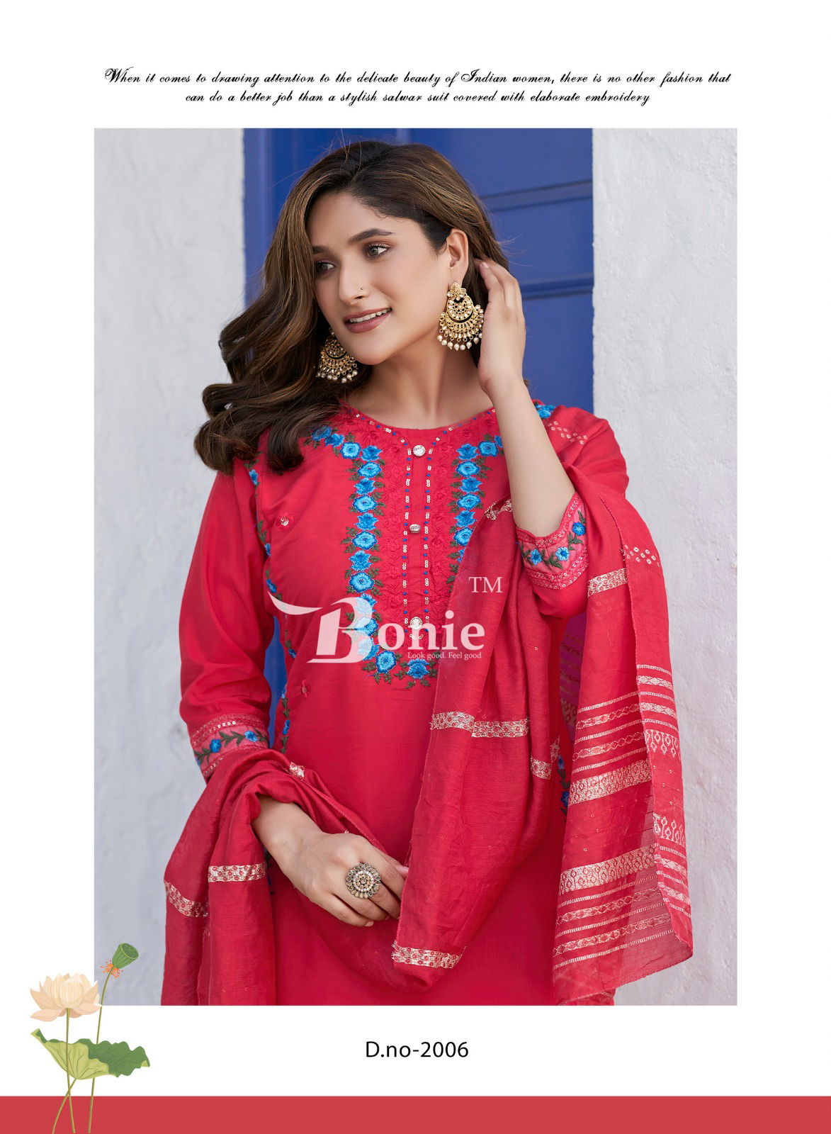 Shikha Vol 2 By Bonie Roman Silk Embroidery Kurti With Bottom Dupatta Wholesalers In Delhi
